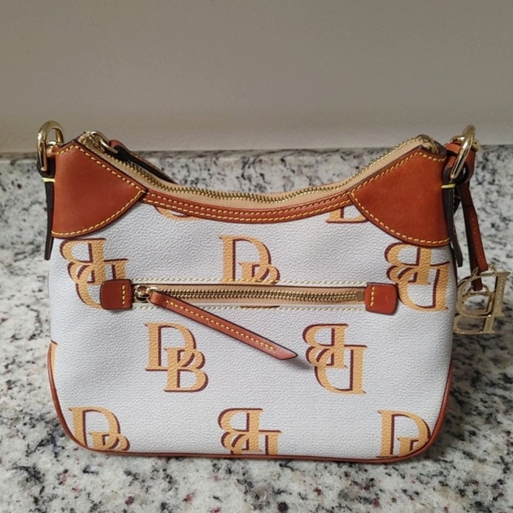 Dooney & Bourke Monogram Small Hobo Shoulder Bag.